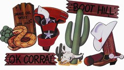 Western Cutouts (6/pkg)