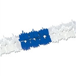 Blue and White Pageant Garland