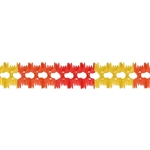 Golden Yellow, Orange and Red Pageant Garland