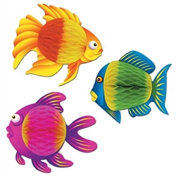 Color-Brite Tropical Fish, 8 in, 3-designs