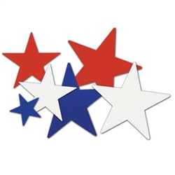 Patriotic Star Cutouts (9/pkg)