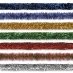 4" X 100' Gleam N Tinsel Holiday Garland (Choose Color)