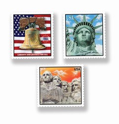 Patriotic Stamp Cutouts