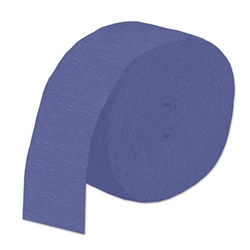 Blue Flame Retardant Crepe Streamer