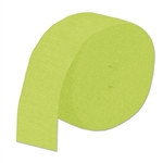 Light Green Flame Retardant Crepe Streamer