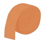 Orange Flame Retardant Crepe Streamer