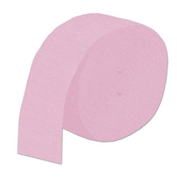 Pink Flame Retardant Crepe Streamer