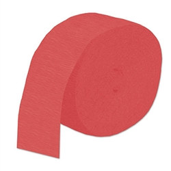 Red Flame Retardant Crepe Streamer