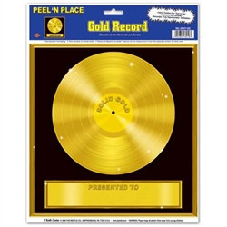 Gold Record Peel N Place (1/sheet)