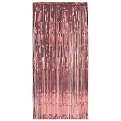 This easily hung Gleam 'N Curtain in Rose Gold, is easy to hang, and requires no assembly.  An easy way to add a beautiful shine and shimmer to your venue.