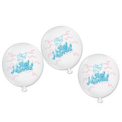 Just Married Balloons (9/pkg)