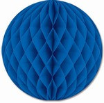 Blue Art-Tissue Ball, 12 in