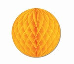 Golden Yellow Art-Tissue Ball, 12 in