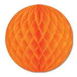 Orange Art-Tissue Ball, 12 in