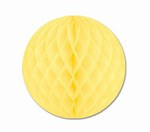 Yellow Art-Tissue Ball, 12 in