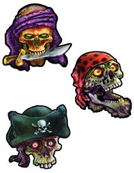 Pirate Skull Cutouts