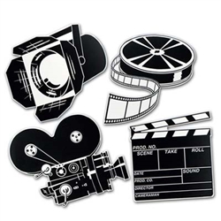 Movie Set Cutouts (4/pkg)