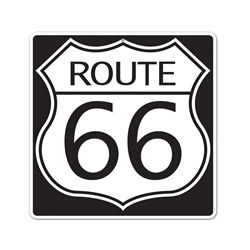 Route 66 Sign Cutout