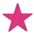 Cerise Foil Star (5 inch)