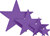 Purple Foil Star (9 inch)