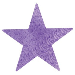 Purple Embossed Foil Star (12 inch)