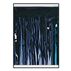 2-Ply FR Metallic Fringe Drape - Black