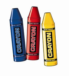 Crayon Cutouts, 24 inches (3/pkg)
