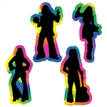 60's Hippie Silhouettes