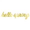 Foil Hello Spring Streamer