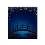 Starry Night Bridge Photo Prop