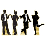 Great 20's Dancer Silhouette Stand-Ups