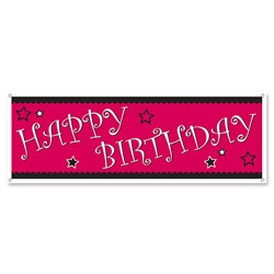 Happy Birthday Sign Banner