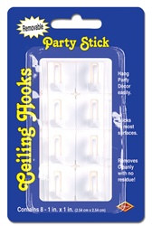 Party Stick Ceiling Hooks (8/pkg)