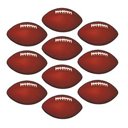 Mini Football Cutouts (10/pkg)