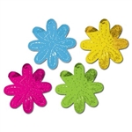 Metallic Flower Silhouettes (4/pkg)