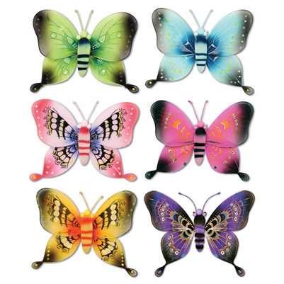 3-D Nylon Butterflies (1/Pkg)