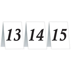 Numbered Table Cards 13-24