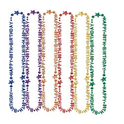 80th Birthday Beads (1/Pkg) (Asst Colors)