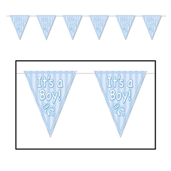 It's A Boy Pennant Banner