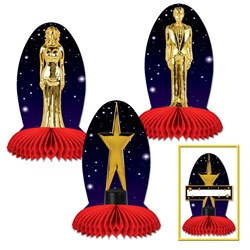 Awards Night Statuette Centerpieces (3/pkg)