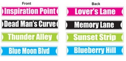 Rock and Roll Street Sign Cutouts (4/pkg)