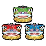 Chinese Lion Cutouts (3/Pkg)