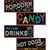 Neon Food Sign Cutouts (4/pkg)