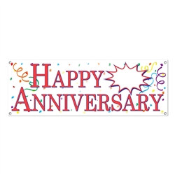 Happy Blank Anniversary Sign Banner