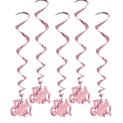 It's A Girl Whirls (5/pkg)