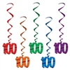 Number 100 Whirls (5/pkg)