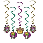 Mardi Gras Whirls (5/pkg)