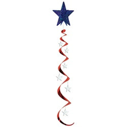 Red, White and Blue Jumbo Star Whirl (1/pkg)