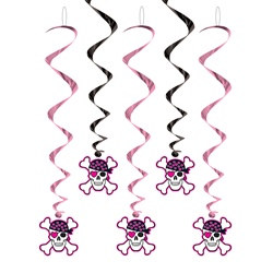 Pink Pirate Whirls (5/pkg)