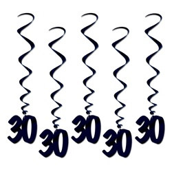 Black 30 Whirls (5/pkg)